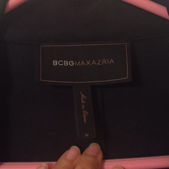 BCBG Maxazria black motorcycle jacket size medium - Picture 6 of 11